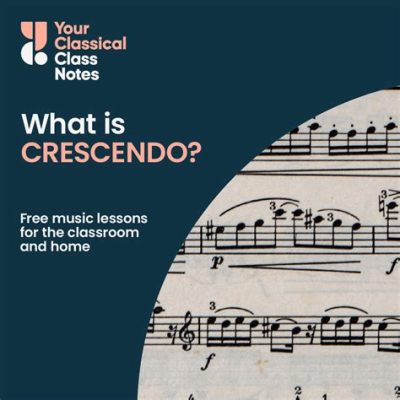 what is a crescendo in music and how does it reflect the rise of a protagonist's status?